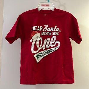 Kids Dear Santa Christmas Tee Shirt size S (6-7)